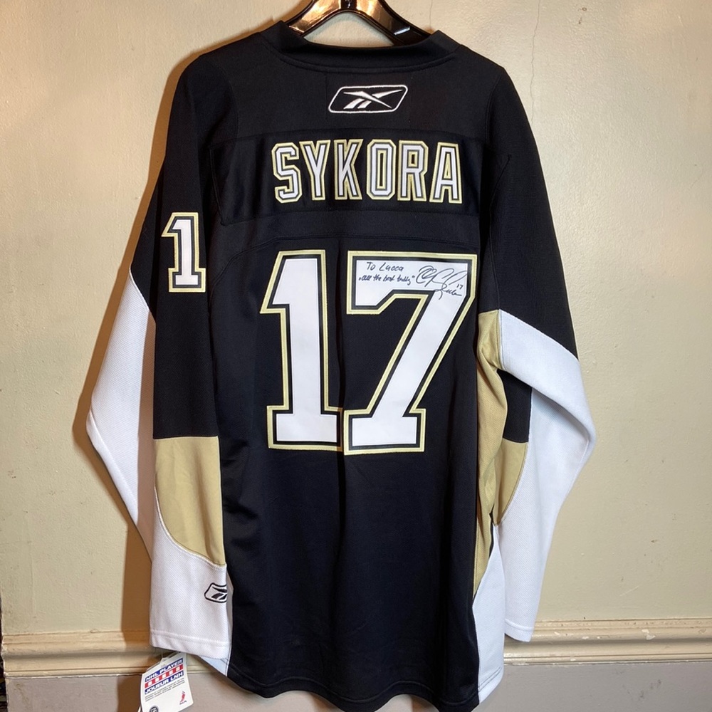 Pittsburgh Penguins Hockey NEW Reebok CCM  sz XXL Petr Sykora Signed Jersey